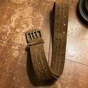 Gap suede leather belt